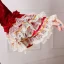 Vintage / Retro Medieval Red Ball Gown Prom Dresses 2021 Square Neckline Long Sleeve 3D Lace Flower Sequins Court Train Cosplay Prom Formal Dresses