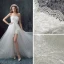 Chic / Beautiful White Beach Wedding Dresses 2017 A-Line / Princess Detachable Strapless Sleeveless Backless Sash