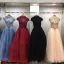 Vintage Ballkleider 2018 Ballkleid Stehkragen Ärmel Perlenstickerei Lange Rüschen Rückenfreies Festliche Kleider