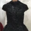 Vintage Ballkleider 2018 Ballkleid Stehkragen Ärmel Perlenstickerei Lange Rüschen Rückenfreies Festliche Kleider
