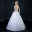 Affordable White Wedding Dresses 2018 Ball Gown Sweetheart Sleeveless Backless Gold Appliques Lace Beading Ruffle Floor-Length / Long