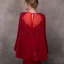 Luxury / Gorgeous Burgundy See-through Evening Dresses  With Shawl 2018 Trumpet / Mermaid Square Neckline Rhinestone Pearl Beading Chapel Train Ruffle Formal Dresses