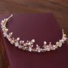 Chic / Beautiful Gold Ivory Bridal Jewelry 2018 Metal Pearl Crystal Rhinestone Tiara Earrings Necklace Accessories