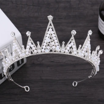 Scintillantes Argenté Bijoux Mariage 2018 Métal Perle Faux Diamant Tiare Accessorize