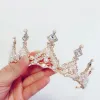 Mooie / Prachtige Goud Bruidssieraden 2018 Metaal Parel Kristal Rhinestone Tiara Huwelijk Accessoires