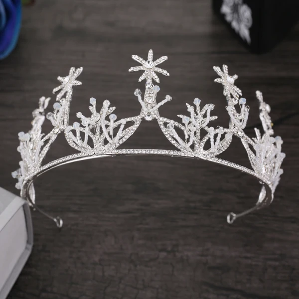 Sparkly Silver Bridal Jewelry 2018 Metal Pearl Crystal Rhinestone Beading Tiara Earrings Accessories