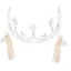 Sparkly Silver Bridal Jewelry 2018 Metal Pearl Crystal Rhinestone Beading Tiara Earrings Accessories