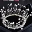 Najpiękniejsze / Ekskluzywne Złote Kość Słoniowa Biżuteria Ślubna 2018 Metal Perła Tiara Kolczyki Akcesoria