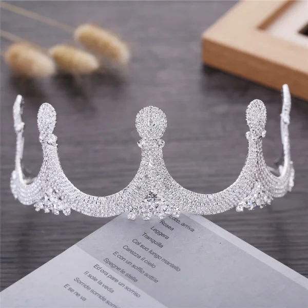 Luxury / Gorgeous Silver Bridal Jewelry 2018 Metal Rhinestone Tiara Earrings Accessories