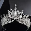 Chic / Beautiful Silver Bridal Jewelry 2018 Metal Beading Crystal Rhinestone Tiara Wedding Accessories