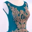 Chic / Beautiful Ink Blue Prom Dresses 2018 Ball Gown Scoop Neck Sleeveless Rhinestone Floor-Length / Long Ruffle Backless Formal Dresses
