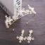 Chic / Beautiful Gold Metal Accessories 2018 Pearl Crystal Rhinestone Tiara Earrings Wedding Bridal Jewelry