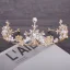 Chic / Beautiful Gold Metal Accessories 2018 Pearl Crystal Rhinestone Tiara Earrings Wedding Bridal Jewelry