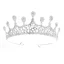 Sparkly Silver Metal Bridal Jewelry 2018 Rhinestone Tiara Wedding Accessories