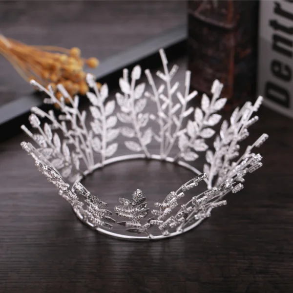 Modest / Simple Silver Metal Bridal Jewelry 2018 Rhinestone Tiara Wedding Accessories