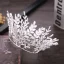 Modest / Simple Silver Metal Bridal Jewelry 2018 Rhinestone Tiara Wedding Accessories