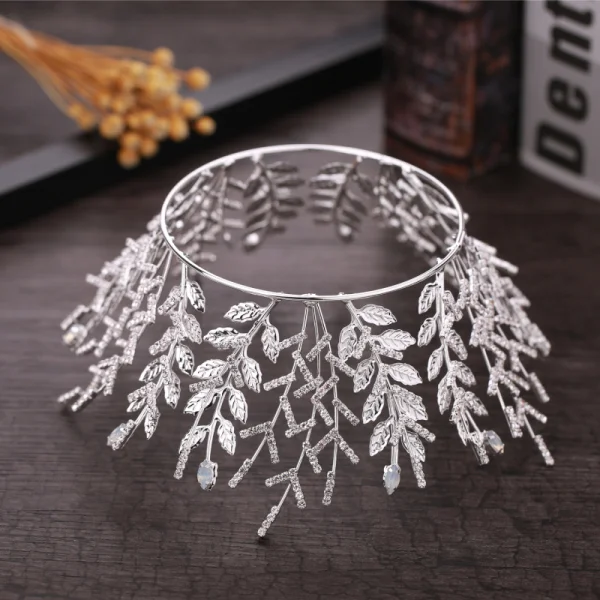 Modest / Simple Silver Metal Bridal Jewelry 2018 Rhinestone Tiara Wedding Accessories