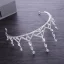 Chic / Belle Argenté Métal Bijoux Mariage 2018 Faux Diamant Tiare Mariage Accessorize