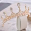 Luxury / Gorgeous Gold Metal Bridal Jewelry 2018 Pearl Rhinestone Earrings Tiara Accessories