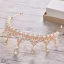 Luxury / Gorgeous Gold Metal Bridal Jewelry 2018 Pearl Rhinestone Earrings Tiara Accessories
