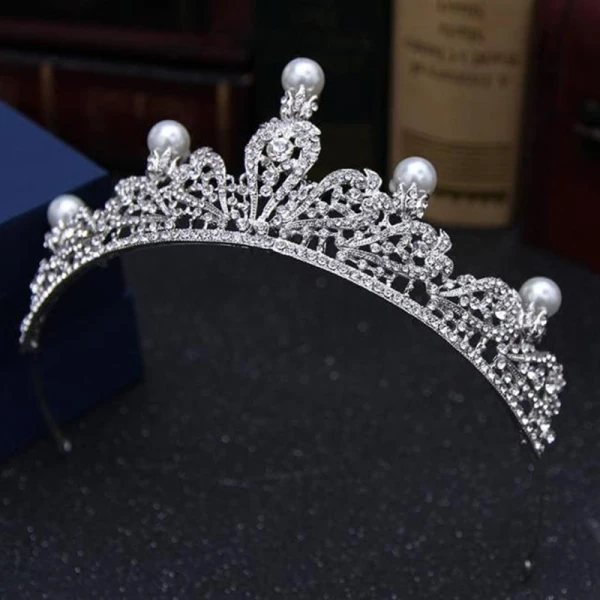 Simple Argenté Tiare 2018 Métal Perle Faux Diamant Mariage Accessorize