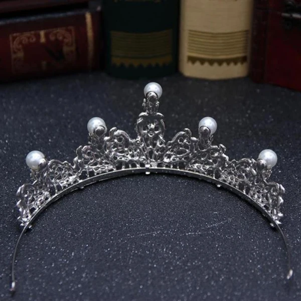 Simple Argenté Tiare 2018 Métal Perle Faux Diamant Mariage Accessorize