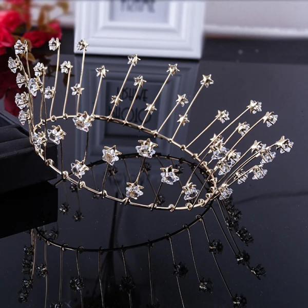 Simple Argenté Accessorize 2018 Métal Cristal Étoile Tiare