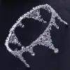 Sparkly Silver Tiara 2018 Metal Rhinestone Wedding Accessories