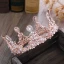 Fine Sukkertøyrosa Tilbehør 2018 Metall Beading Rhinestone Tiara