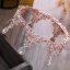 Fine Sukkertøyrosa Tilbehør 2018 Metall Beading Rhinestone Tiara