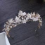 Unique Schmetterling Blumen Gold Diadem 2018 Metall Perle Strass Ohrringe Brautschmuck Brautaccessoires