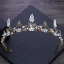 Vintage Barokowy Brązowy Tiara 2018 Metal Kryształ Rhinestone Akcesoria