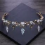 Vintage Barokowy Brązowy Tiara 2018 Metal Kryształ Rhinestone Akcesoria