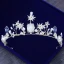 Modest / Simple Silver Metal Bridal Jewelry 2018 Crystal Pearl Rhinestone Tiara Tassel Earrings Wedding Accessories