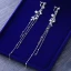 Modest / Simple Silver Metal Bridal Jewelry 2018 Crystal Pearl Rhinestone Tiara Tassel Earrings Wedding Accessories