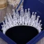 Luxury / Gorgeous Silver Tiara 2018 Metal Crystal Rhinestone Beading Accessories