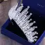 Luxury / Gorgeous Silver Tiara 2018 Metal Crystal Rhinestone Beading Accessories