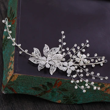 Chic Beautiful Silver Headpieces 2018 Metal Rhinestone Accessories