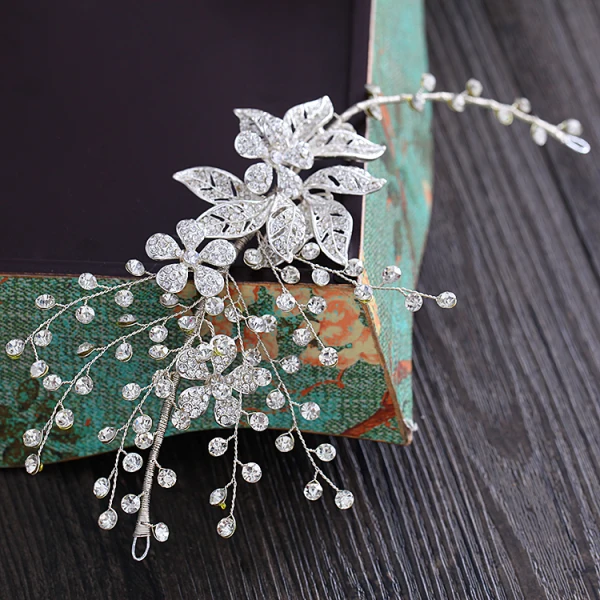 Chic / Beautiful Silver Headpieces 2018 Metal Rhinestone Accessories