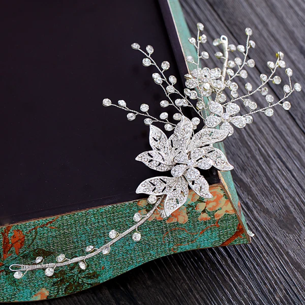 Chic / Beautiful Silver Headpieces 2018 Metal Rhinestone Accessories