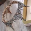 Vintage / Retro Baroque Black Gold Tiara 2018 Metal Rhinestone Accessories