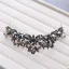 Vintage Barokowy Czarne Tiara 2018 Metal Kryształ Rhinestone Akcesoria