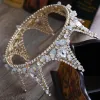 Chic / Beautiful Gold Tiara 2018 Metal Crystal Rhinestone Accessories