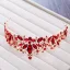 Piękne Czerwone Rhinestone Tiara 2018 Metal Akcesoria