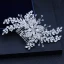 Fine Sølv Bryllup Hodepynt 2018 Metall Krystall Rhinestone Tilbehør