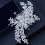 Fine Sølv Bryllup Hodepynt 2018 Metall Krystall Rhinestone Tilbehør