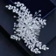 Fine Sølv Bryllup Hodepynt 2018 Metall Krystall Rhinestone Tilbehør