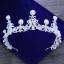Luxury / Gorgeous Silver Wedding Tiara 2018 Metal Crystal Pearl Rhinestone Accessories