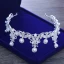 Luxury / Gorgeous Silver Wedding Tiara 2018 Metal Crystal Pearl Rhinestone Accessories