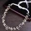 Modest / Simple Gold Headpieces 2018 Metal Crystal Pearl Lace-up Accessories